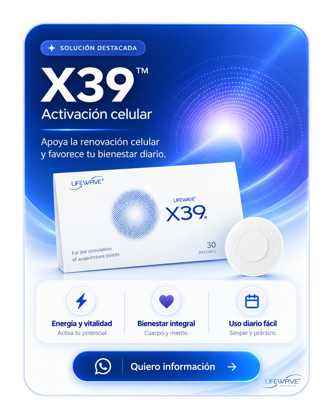 Más información sobre X39™